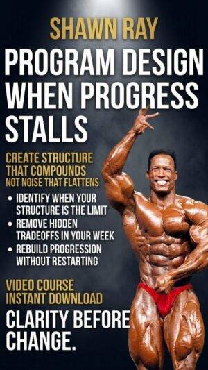Bodybuilding Program Design for Long Term Progress